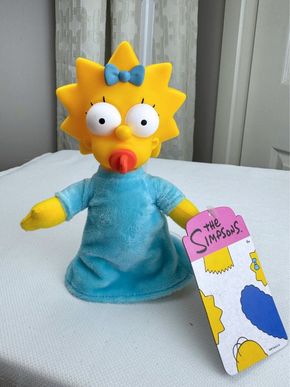 2024 Jakks Pacific Maggie Simpson Doll Vinyl Head Plush Body NWT